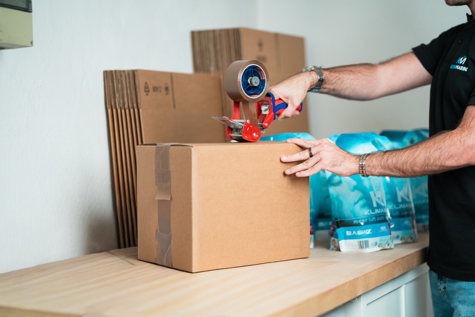 Jeder Auftrag wird bei uns verpackt.